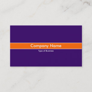 Carte De Visite Orange Band - Violet profond