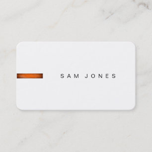 Carte de visite orange et blanc moderne
