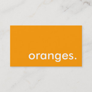 Carte De Visite oranges.