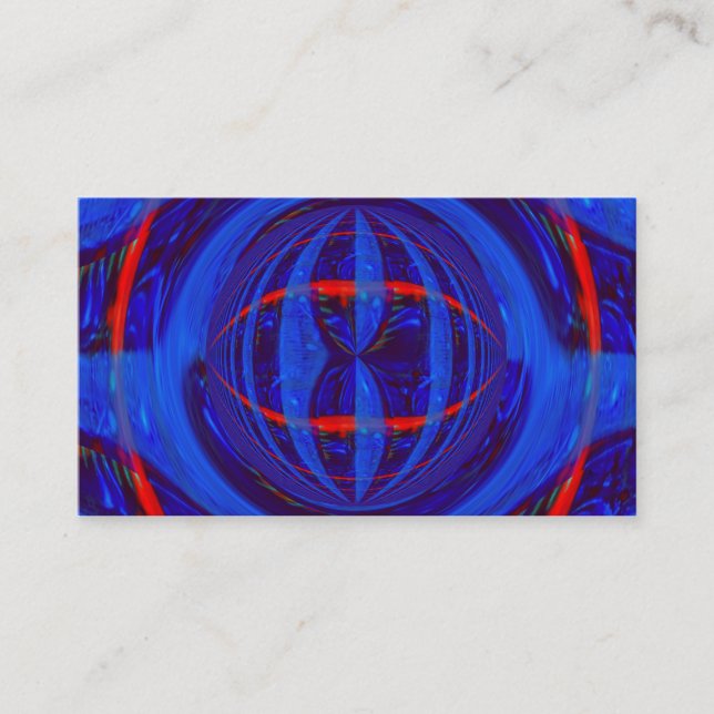 Carte de visite Orb bleu foncé (Devant)
