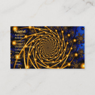 Carte De Visite Orbite or art fractal