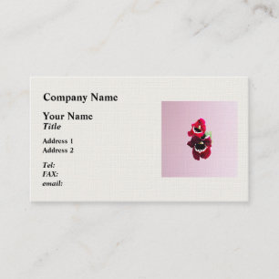 Carte De Visite Orchidée de Maroon Miltonia