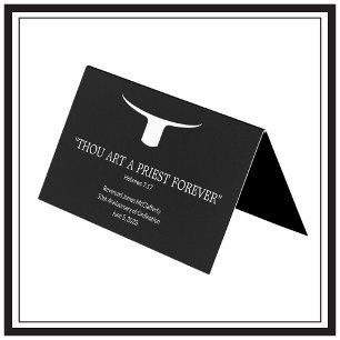 Carte De Visite Ordination du prêtre catholique Anniversaire Écrit