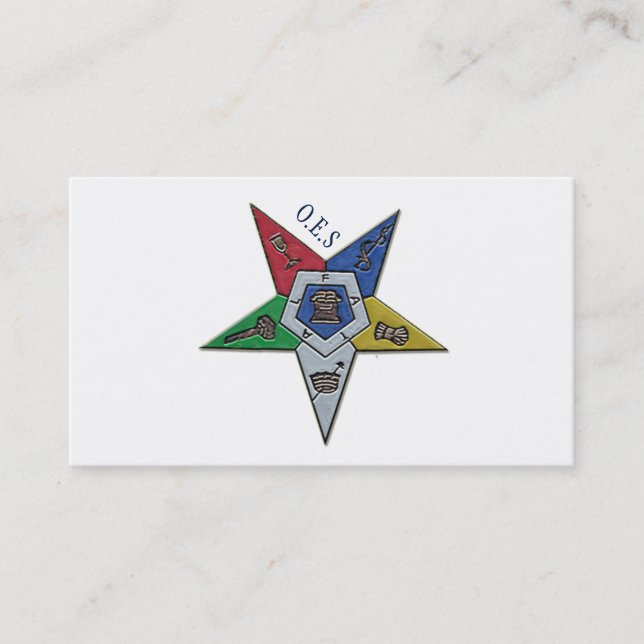 Carte De Visite Ordre De L'Étoile Orientale (Devant)