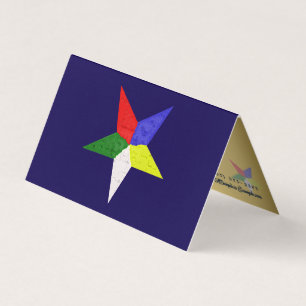 Carte De Visite Ordre De L'Étoile Orientale (Wavy)