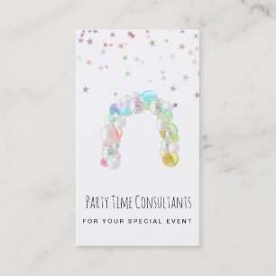 Carte De Visite *~* Organisateur d'événements de fête Entrepris