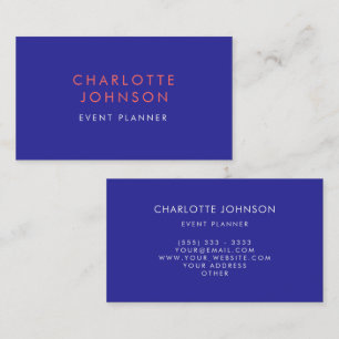 Carte De Visite Organisateur professionnel moderne