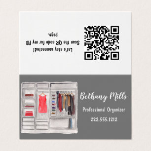 Carte De Visite Organisateur professionnel Personnalisé Code QR St
