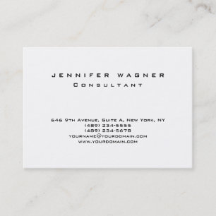 Carte De Visite Original simple noir blanc tendance propre