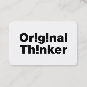 Carte De Visite Original Thinker