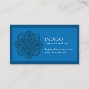 Carte De Visite Ornement d'indigo