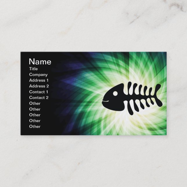 Carte De Visite Os à poissons cool (Devant)