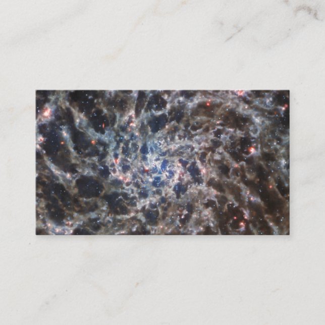 Carte De Visite Os de Galaxy IC5332 de JWST (Devant)