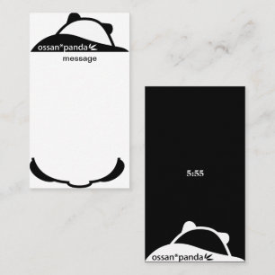 Carte De Visite ossan*panda bear message