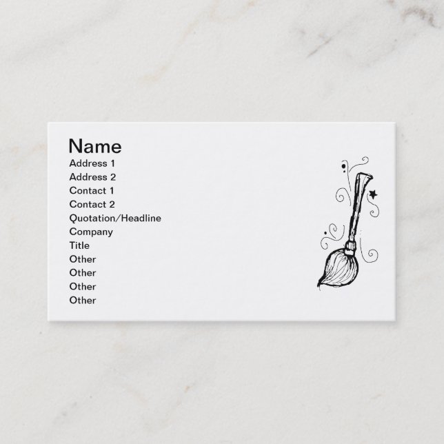 Carte De Visite Oui, je peux conduire un bâton ! (Devant)
