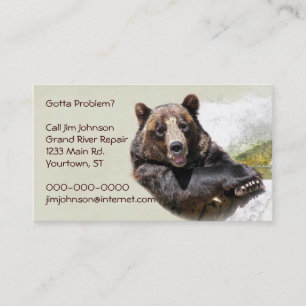 Carte De Visite Ours de sourire