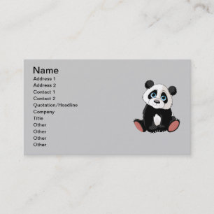 Carte De Visite Ours Panda