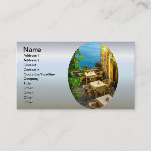 Carte De Visite Outdoor Tables at Resturant
