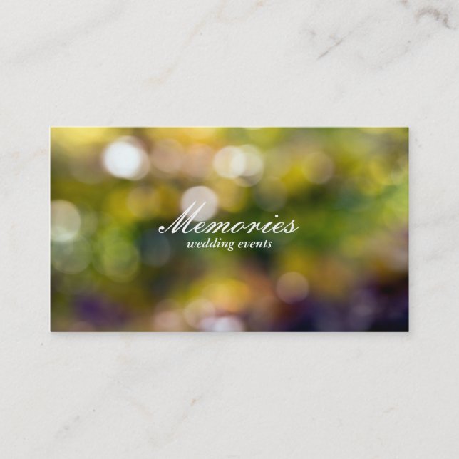Carte De Visite Outdoors Bokeh (Devant)