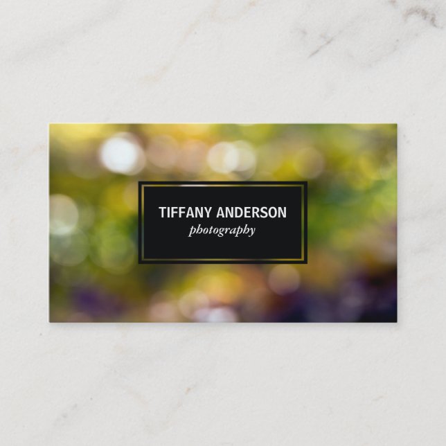 Carte De Visite Outdoors Bokeh (Devant)