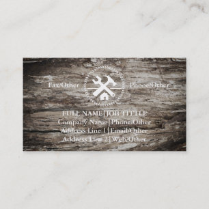 Carte De Visite Outil de charpentier pour constructeurs profession