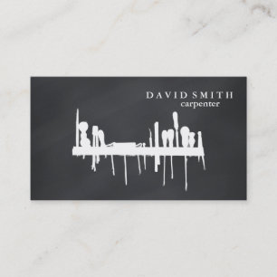 Carte De Visite Outil de charpentier pour constructeurs profession