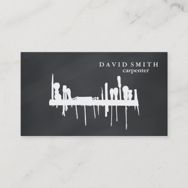 Carte De Visite Outil de charpentier pour constructeurs profession (Devant)