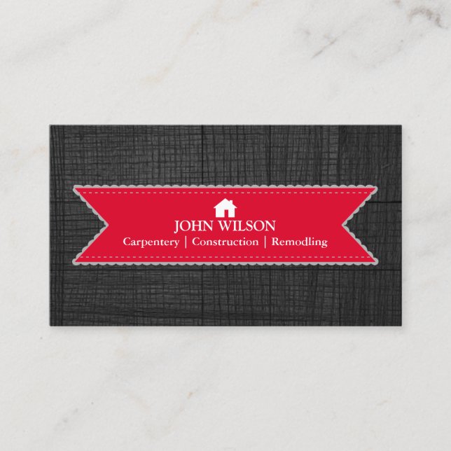 Carte De Visite Outil de charpentier pour constructeurs profession (Devant)