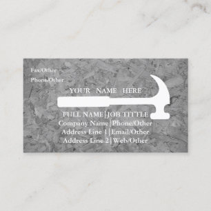 Carte De Visite Outil de charpentier pour constructeurs profession