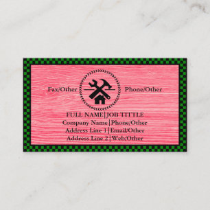 Carte De Visite Outil de charpentier pour constructeurs profession