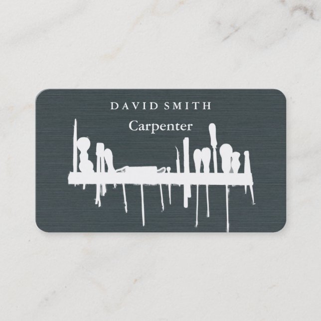 Carte De Visite Outil de charpentier pour constructeurs profession (Devant)