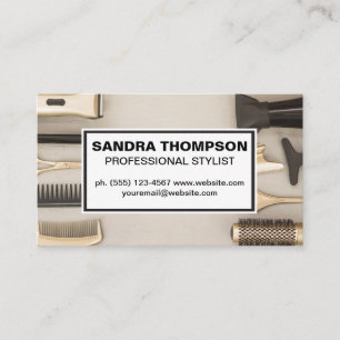 Carte De Visite Outil Salon Hair Stylist