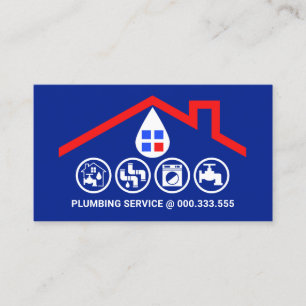 Carte De Visite Outillage Handyman pour cadre rouge étonnant