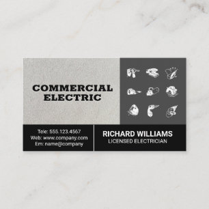 Carte De Visite Outils d'alimentation de construction