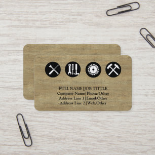 Carte De Visite Outils de charpentier constructeur professionnel m