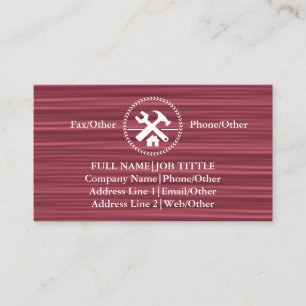 Carte De Visite Outils de charpentier pour les constructeurs profe