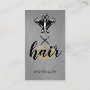 Carte De Visite Outils de coiffeur Barbier Salon