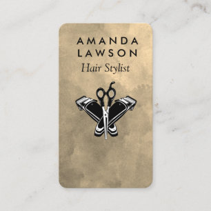 Carte De Visite Outils de coupe de cheveux Barbier