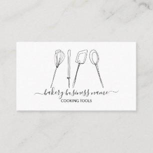 Carte De Visite outils de cuisine boulangerie recettes de cuisine