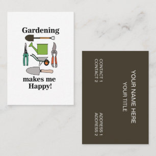 Carte De Visite Outils de jardinage Jardinage