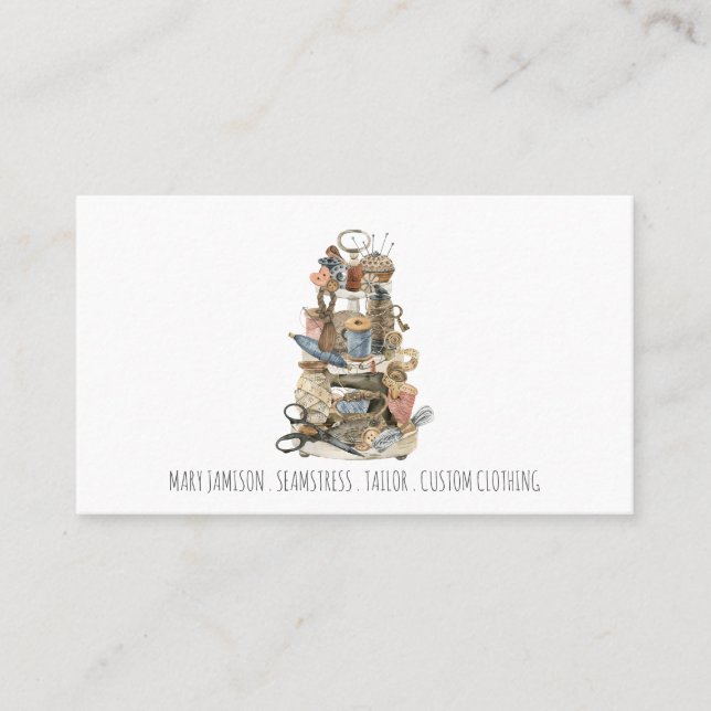 Carte De Visite Outils De L'Équipe De Travail Sur Le Commerce (Devant)