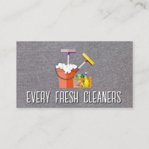 Carte De Visite Outils de ménage de la maison