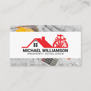 Carte De Visite Outils de menuiserie immobilière   Plan directeur