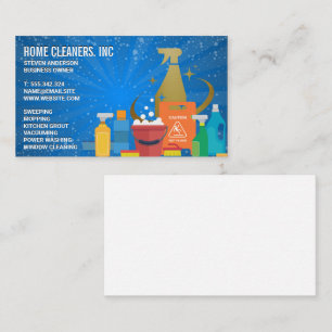 Carte De Visite Outils de nettoyage   Maid   Nettoyeurs