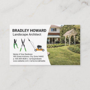 Carte De Visite Outils de paysage   Jardin Gard Lawn