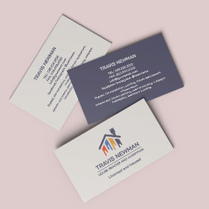 Carte De Visite Outils de peinture Outils de menuisier de menuiser