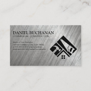 Carte De Visite Outils de scie marteau   Logo de la rénovation   C