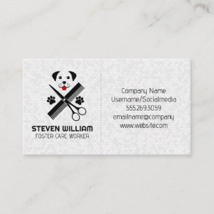 Carte De Visite Outils de toilettage pour chiens Services de soi