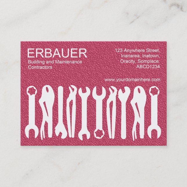 Carte De Visite Outils du commerce (Chubby) - Red Tex (Devant)