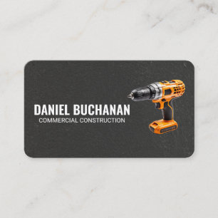 Carte De Visite Outils électriques   Construction   Entrepreneur c